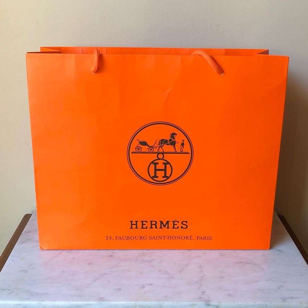 HERMES Orange Designer Bag